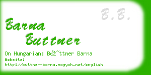 barna buttner business card